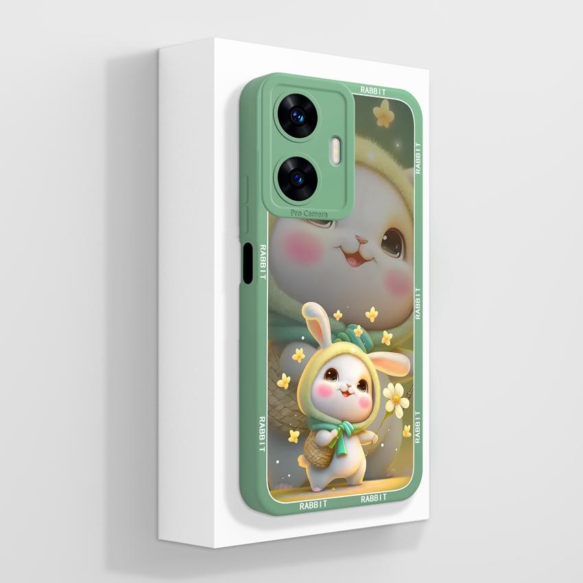 Beautiful Love Heart Phone Covers For Realme C55 C35 C25 C20 C15 C11 C21Y C25Y Soft Liquid Silicone Bumper Anti Drop Protection Case For Realme Casing