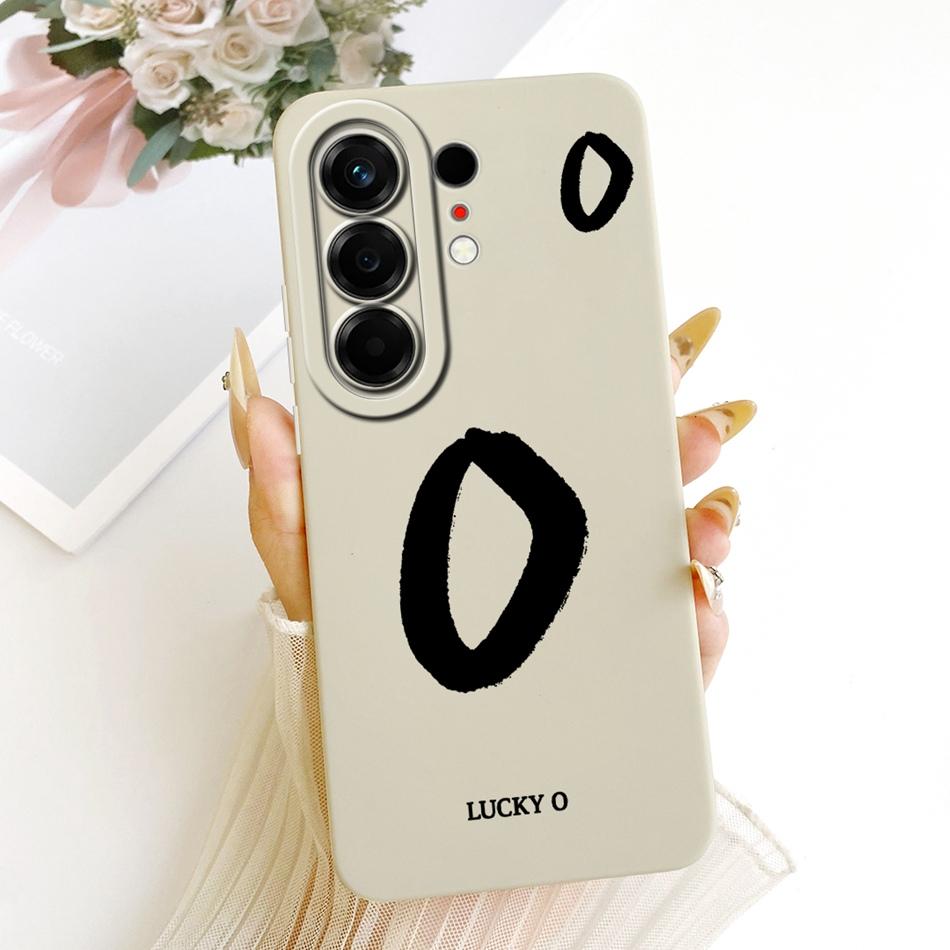 For Tecno Camon 50 4G Lucky Initial Letter Phone Case For Tecno Camon50 4G CN5 Soft Silicone Shockproof Cases Bumpers