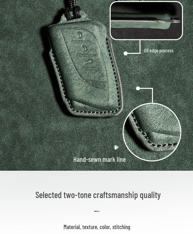 Compatible Lexus Key Case for ES200, RX300, ES300h, NX200, UX, LS - Suede Cover