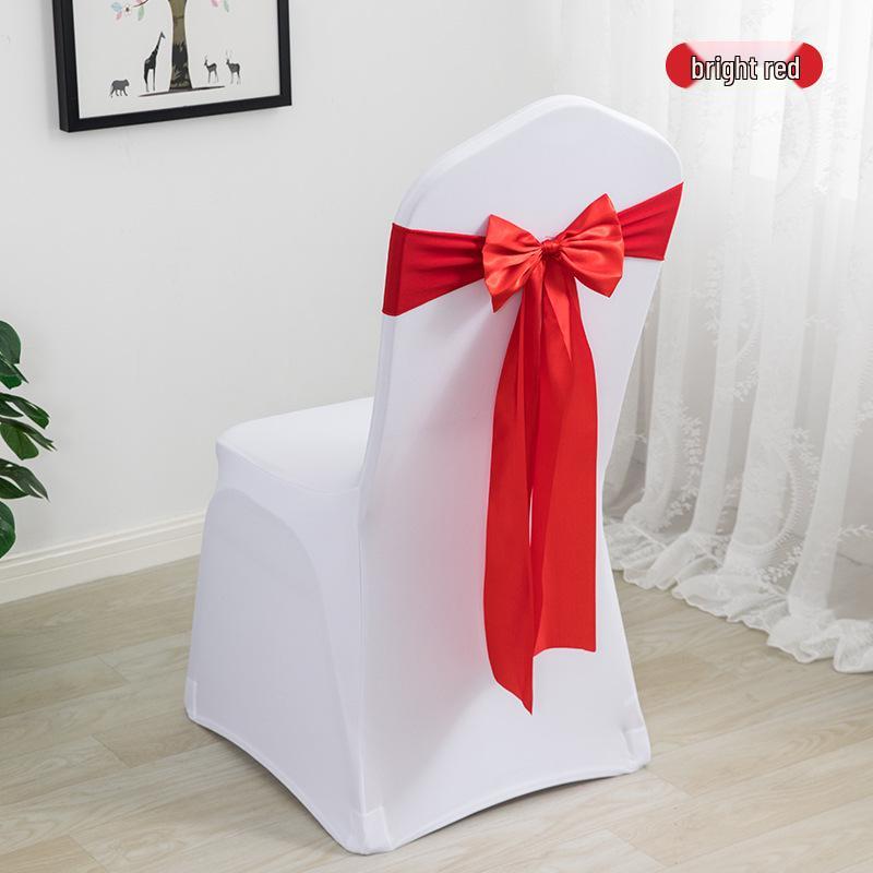 Elegante Coprisedia Decorazione con Nastro per Matrimonio