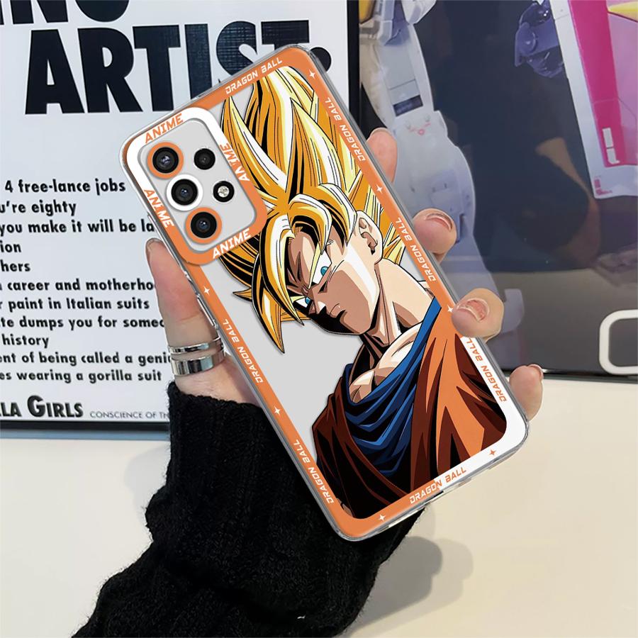 Clear Phone Cover Case for Samsung Galaxy A50 A72 A31 A52 A21s A52s A32 A71 A12 A51 A16 A17 Cool Dragon-Ball Goku