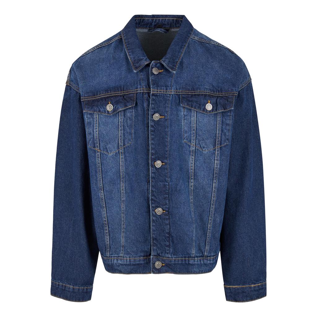 Build Your Brand Men's Boxy Denim Jacket