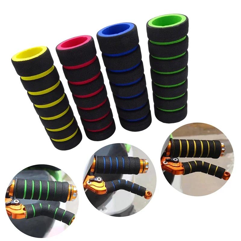 4 Pcs Motorcycle Bike Sponge Grip Cover Handlebar Non-Slip Bike Grips - Enhance Your Racing Bicycle Comfort Tool Accessories