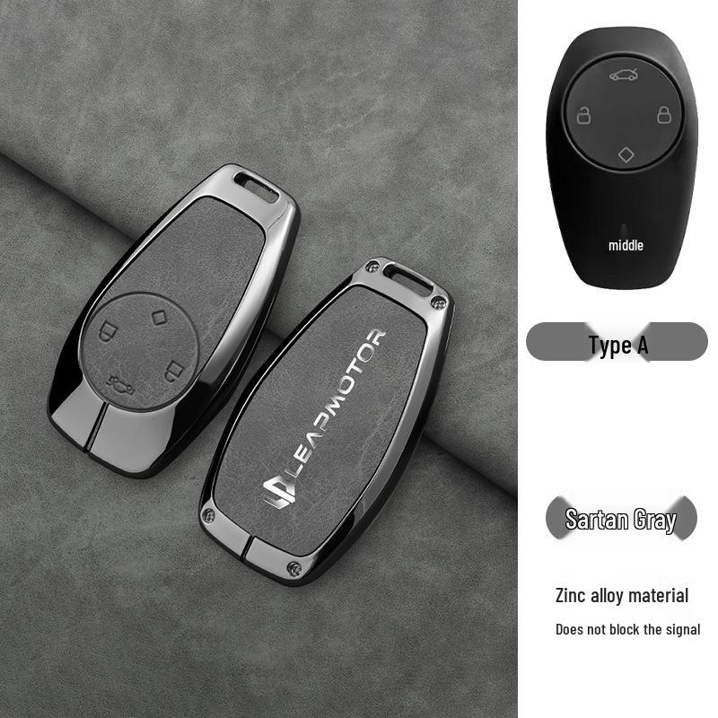 Compatible Leapmotor C11 2023 Key Case: T03 Bag C01 Full-Wrap Protection Key Shell for Men & Women.