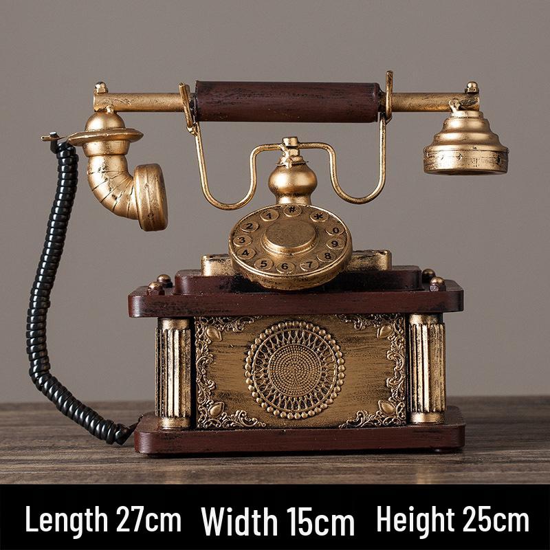 Retro British-Style Telephone Prop for Photography and Decor