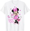 Nuova T-shirt Casual alla Moda Minnie Mouse Pretty in Pink S-4XL Quattro Stagioni