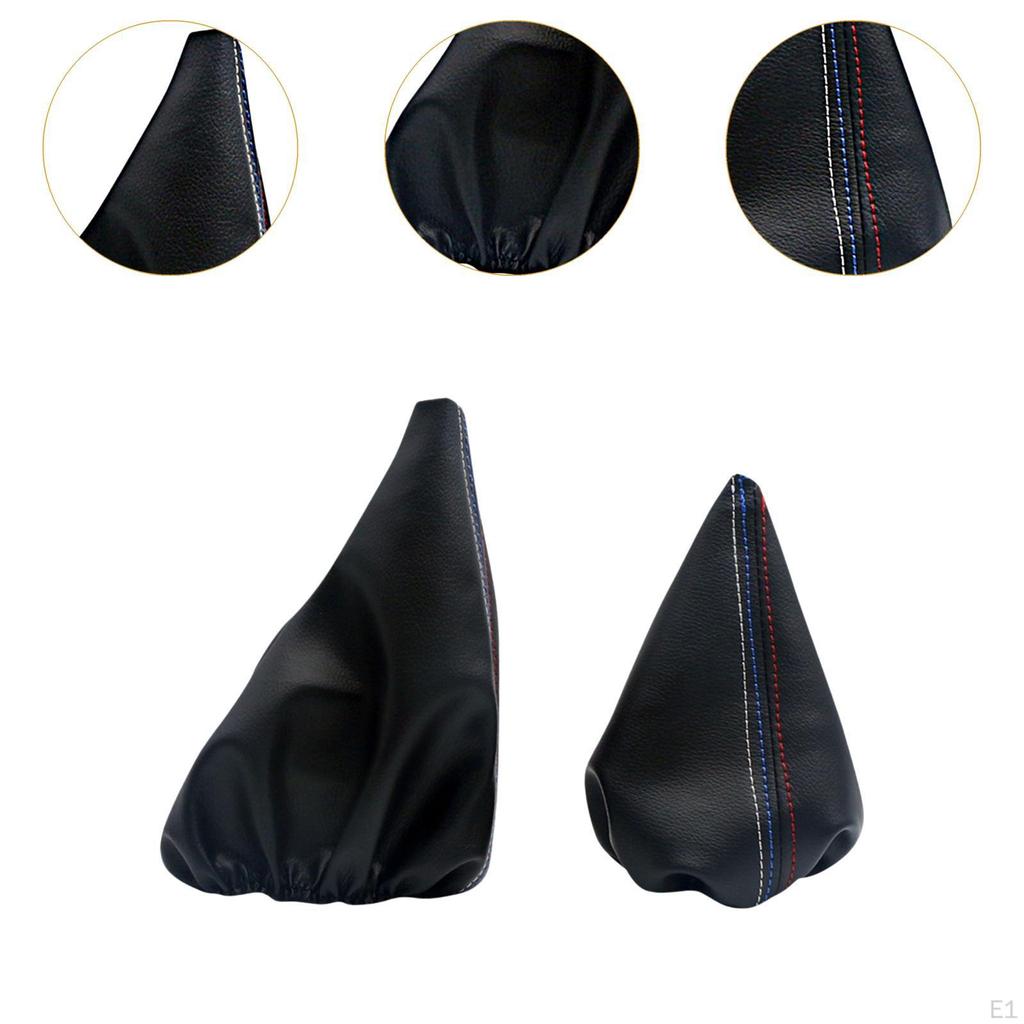 Car Gear Shift Knob Cover and Handbrake Protector Covers Premium Dustproof Interior