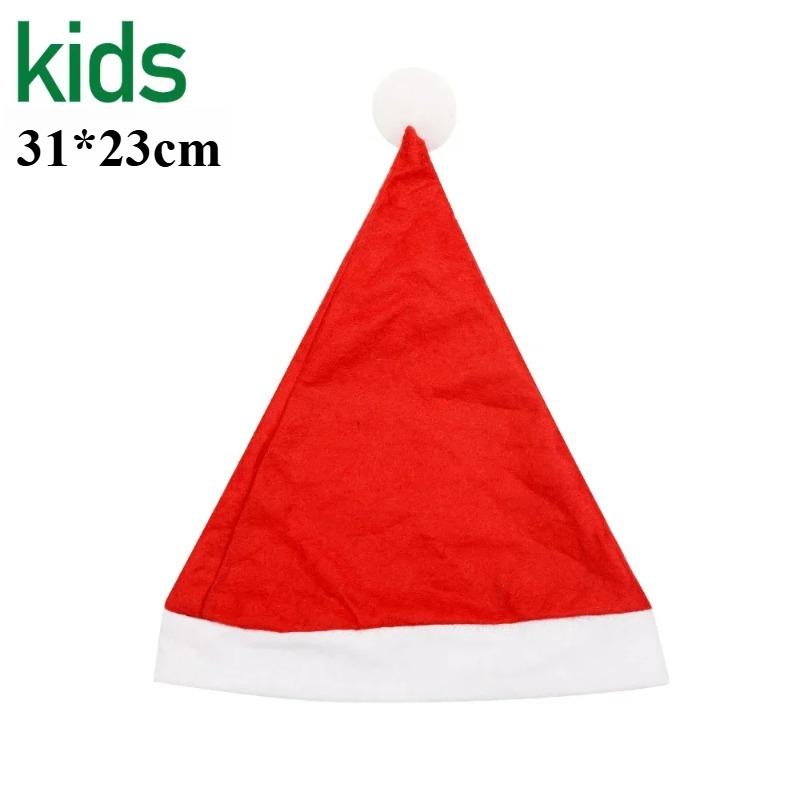 Vánoční čepice Plyšová Měkká Ultra Silná Teplá Čepice Santa Clause Silná Ultra Měkká Plyšová Čepice Santa Clause Festivalová Čepice Bavlna Samet