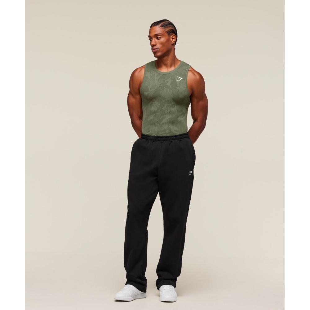 Gymshark Geo Nahtloses Tanktop Core Olive Tiefolivgrün A6a3k Ecdl