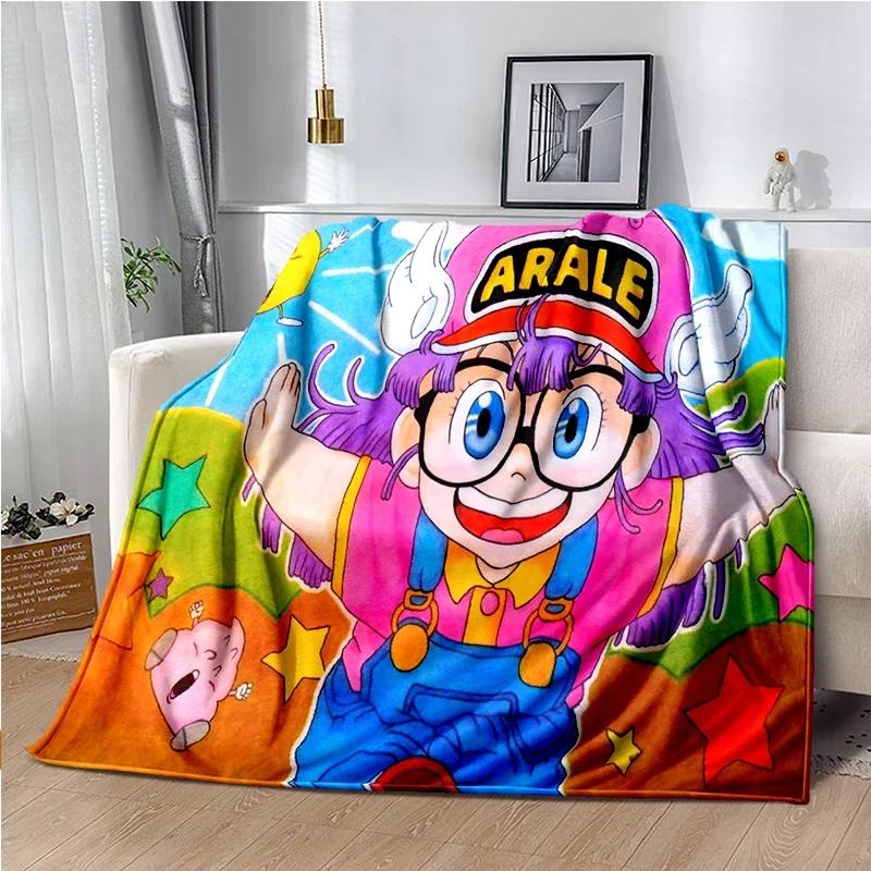 Cute Anime DR S-Slump A-Arale Blanket Super Soft Cartoon kawaii Blanket for Travel Bedding Couch Sofa Bed Blanket Birthday Gift