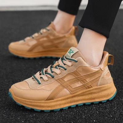 Men's and Women's Spring and Autumn Sports Shoes Low-top Casual and Comfortable Breathable Leather Board Shoes Dad Shoes
