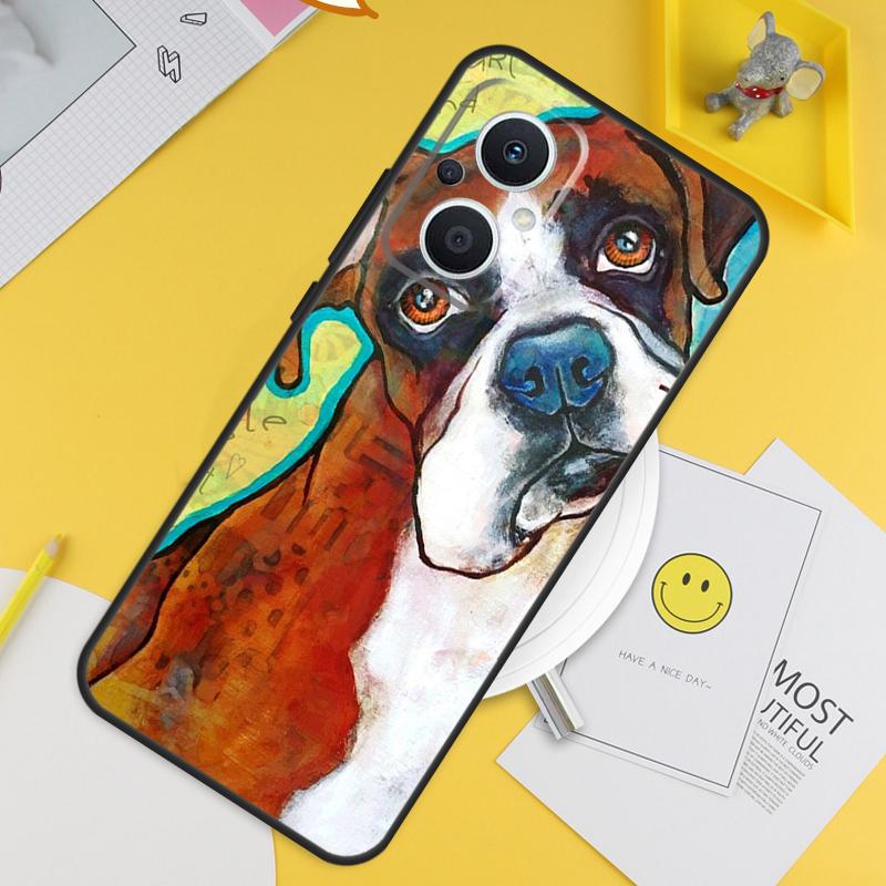 Boxer Hund Für OPPO Reno 8T 11F 12F 13F 14F 7 8 Lite 10 11 12 13 14 Pro OPPO Find X9 X8 X5 X6 Pro Hülle
