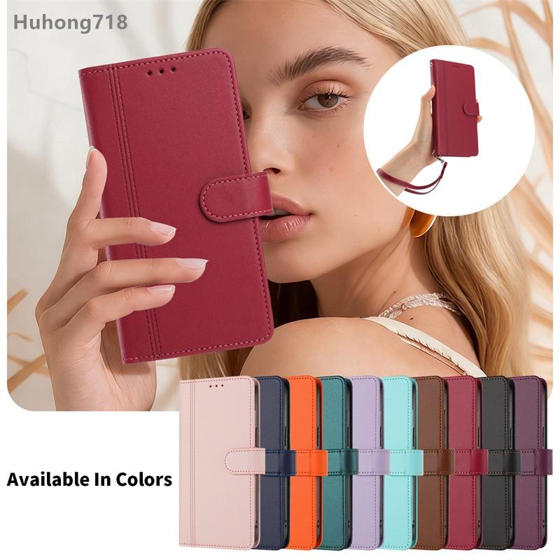 For Nothing CMF Phone 1 2A 2 3 3A 4A Pro Lite Flip Wallet Case Leather Cover With Card Slot Hand Strap Wireless Charging