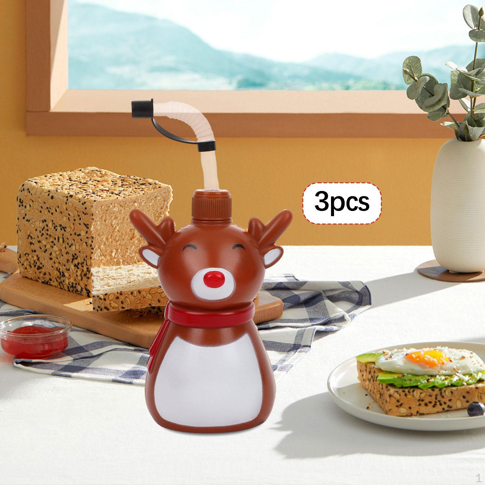 

Christmas Cups Leakproof Holiday Gift Drinkware for Camping Travel Santa Pattern Reindeer Pattern