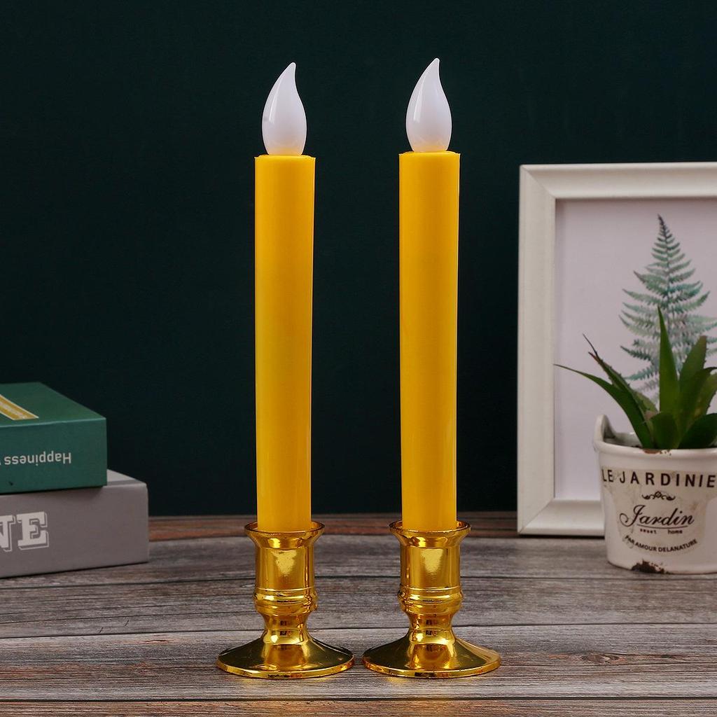 LED Flameless Long Pole Candle Light for Church, Wedding, Venue Decor