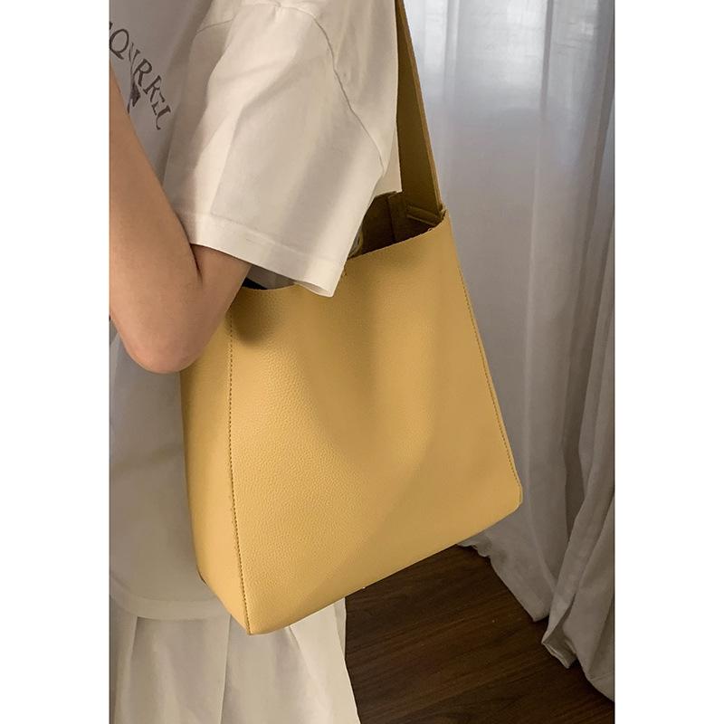 

Простая сумка-тоут с узором личи, женская, новая, с высоким чувством стиля, большой вместимости, подмышечная сумка, широкий плечевой ремень, сумка через плечо