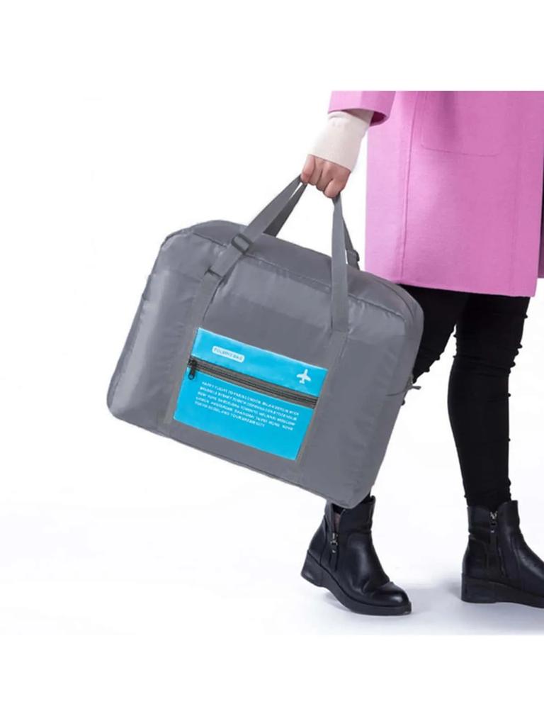 1pc-ortable Luggage Bag, Foldable Large Capacity Travel Duffle Bag.  Lightweight Weekender Overnight Bag Unisex Bag For Daily