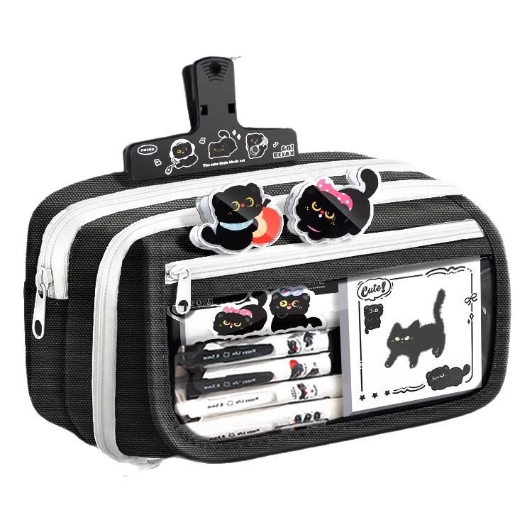 Girls' Nine-Layer Large Capacity Pencil Case - New Trendy Stationery Box for School Students