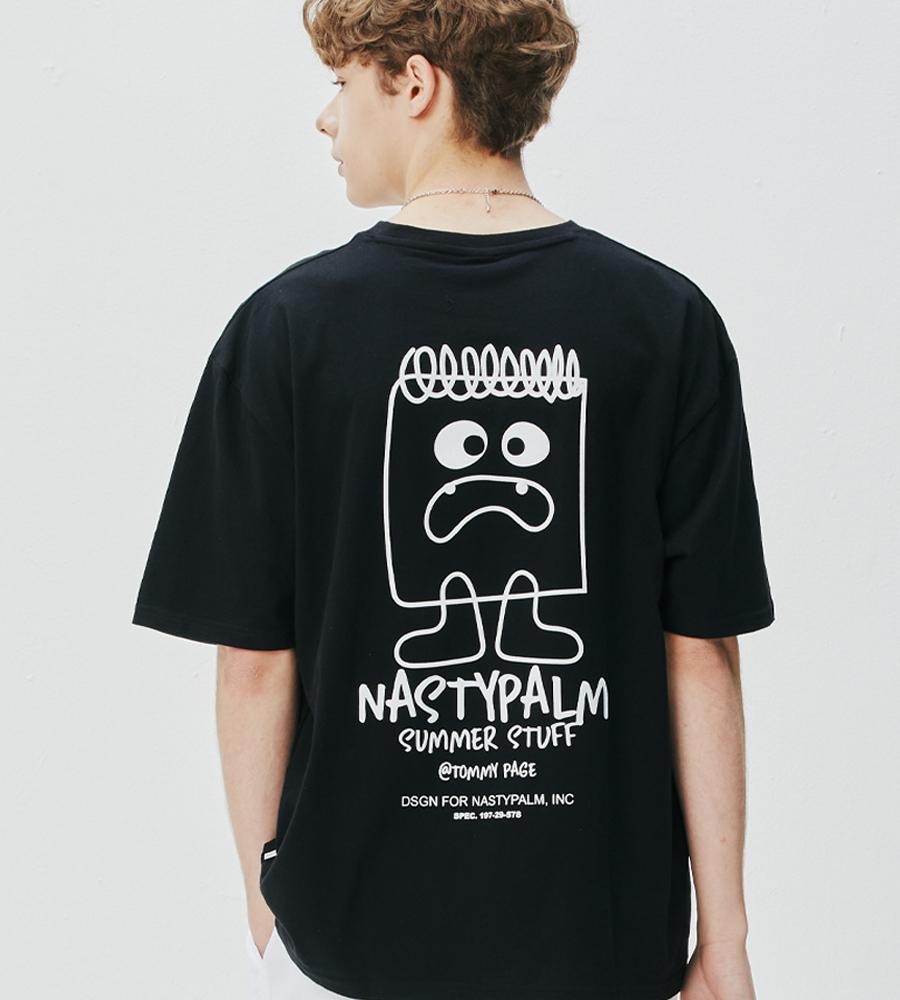 NP STUDIO Tommy Page Logo T-Shirt Black