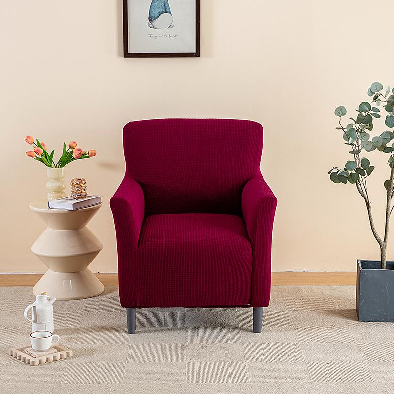 1 stuks Stretch Jacquard Bankhoes Antislip Elastisch Wasbare Bank Fauteuil Beschermhoes voor Woonkamer Slaapkamer Kantoorstoelhoes One seater