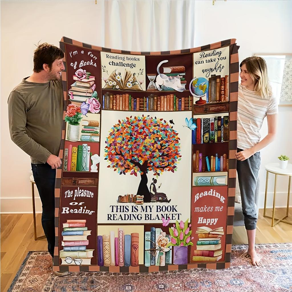 Lovers of HD Printed Books Can Read with a Blanket, Which Can Be Given As a Holiday Gift, Birthday Gift, Christmas Gift, Etc. It Is Suitable