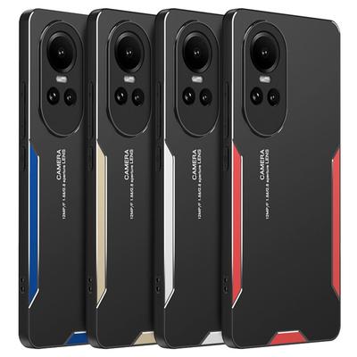 Custodia antiurto in metallo di alluminio per OPPO Reno 10 Pro 5G Reno10 Cover opaca Custodia in silicone con protezione completa per OPPO A58 A78 4G A98 A97 5G
