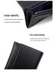 New Arrival: Men's Long Genuine Leather Wallet – Multi-Card, Korean Style, Zippered Cowhide Handbag for Business & Youth.