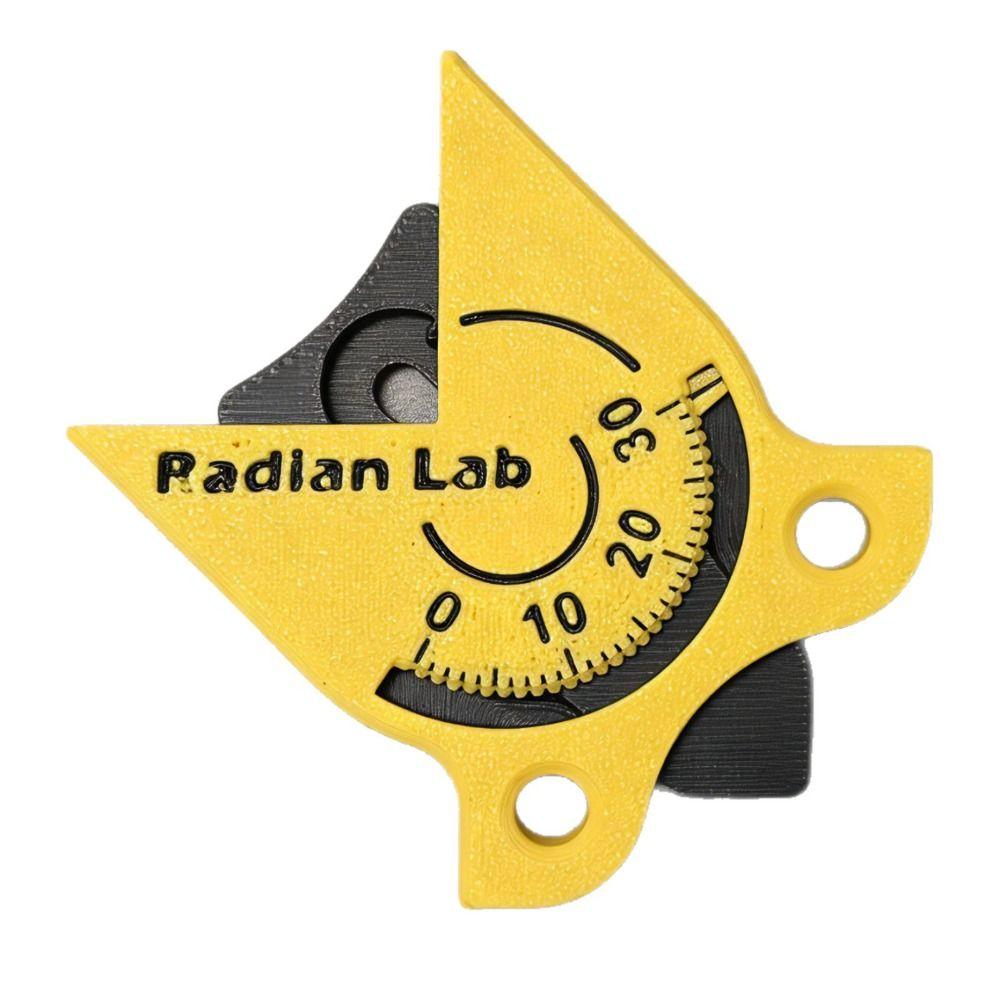 Yellow/Orange Radius Measuring Tool with Scale Measuring Instrument Corner Radius Measuring Tool Portable