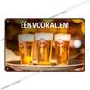 Vintage Beer Metal Tin Sign Rectangular Iron Wall Art Home Decor 20x30 Cm