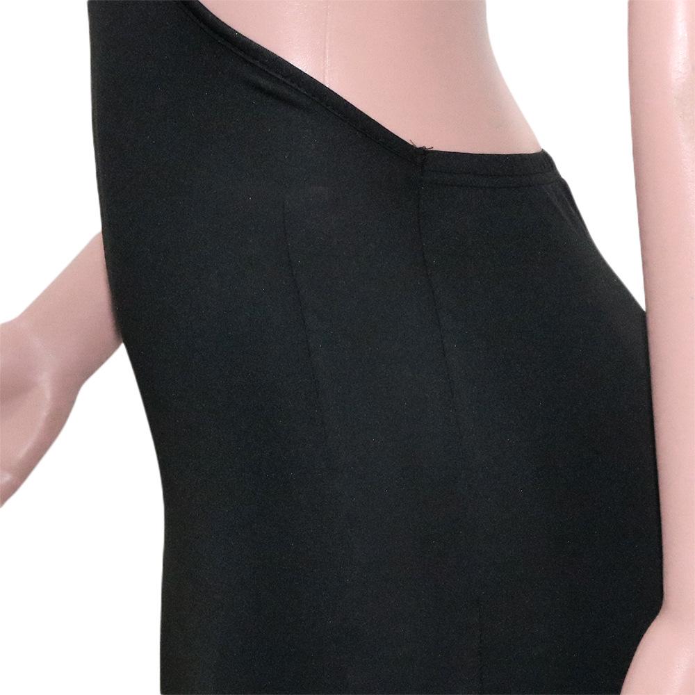 Backless Sleeveless Mid-Length Sexy Hollow Out Dress for Women 