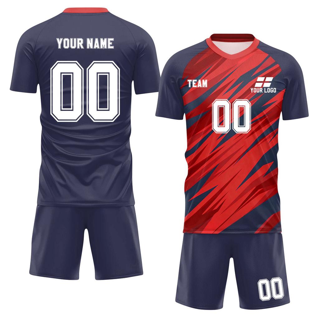 Personalised Shirts Kit Mens Girls With Name Number Custom Football Jerseys For Boys Training Suit