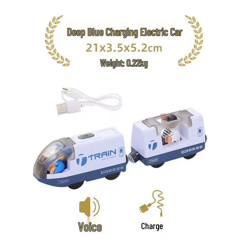 Magnetic Electric Train Engine Toy for Kids - Compatible with All Wooden Tracks