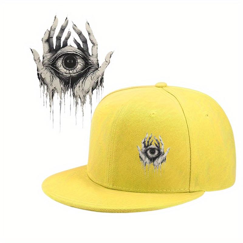Mysterious Dripping Eye and Hands Baseball Cap Unisex Polyester Adjustable Streetwear Snapback Hat