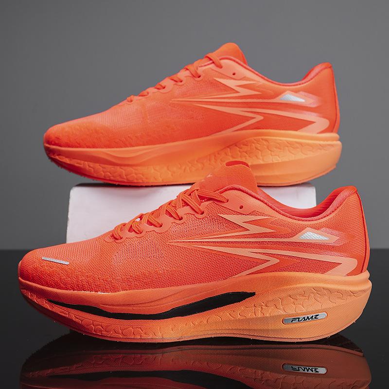 New Sports Shoes Fashionable Men's and Women's Running Shoes Marathon Full Palm Popcorn Racing Shoes Shock Absorption Training Shoes