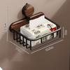 Suction cup walnut toilet tissue box no punching bathroom washbasin storage toilet roll paper storage rack  toilet accessories