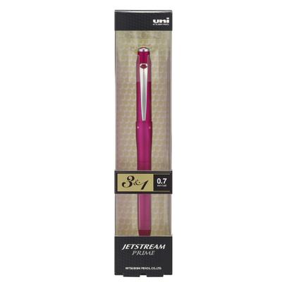 Mitsubishi Uni Jetstream Prime 3&1 Pink MSXE4-5000-07-13 Rotary Multifunction Pen Black Blue Red 0.7mm Ballpoint & 0.5mm Pencil Authentic Japan New