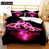 Colourful Butterfly Duvet Cover Bedding Set Comforter Cover with Pillowcases for Girls Gift Single Double Queen 3Pcs Full Size