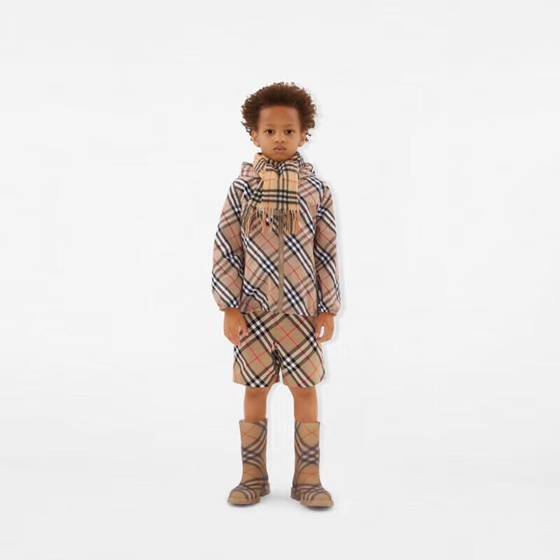 Burberry Kids' Plaid Cashmere Scarf