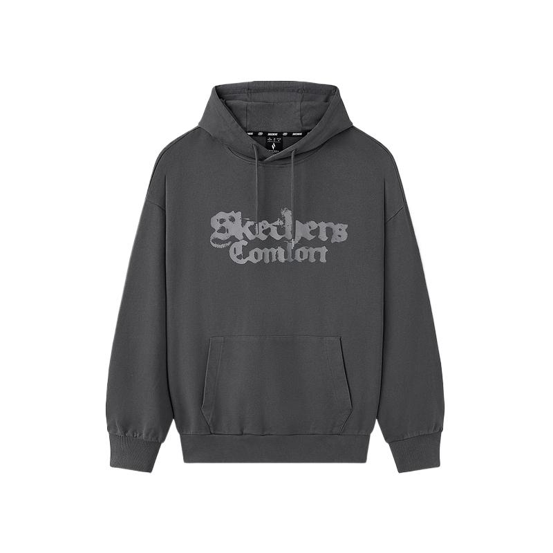 Skechers Fashionable Comfortable Casual Solid Color Letter Sweatshirt Unisex sweatshirt L325U047-013P S