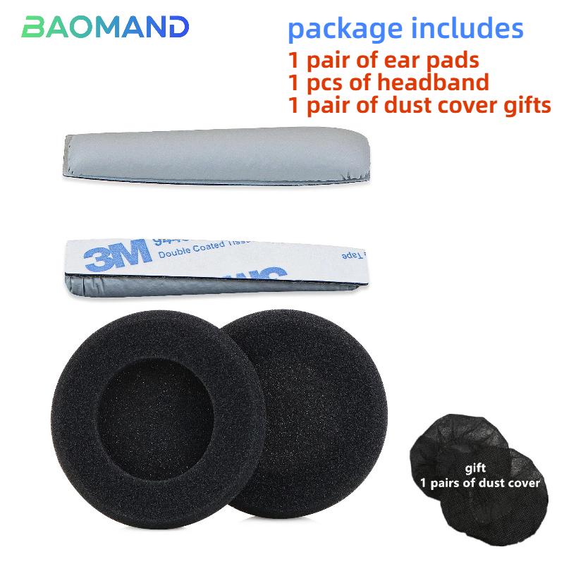 1 Set Replacement Ear Pads Earpads Headband for Sennheiser PX100 PX80 PX90 Headphones Memory Foam Ear Cushion Cover