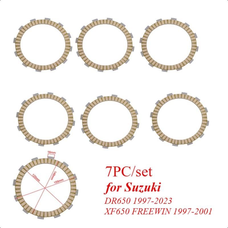 

Motorcycle Friction Clutch Plate 21441-31D00-000 for Suzuki XF650 FREEWIND 1997-2001 DR650 1997- 7pc