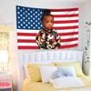 SZA American Flag Tapestry  Modern Music Poster Wall Art  Aesthetic Room Decor Meme Backdrop Cloth Flat Print
