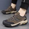Outdoor Male Flats Man Treking Footwear Version Men Casual Leather Shoes Non-Slip Walking Shoes Comfortable Men's Work Shoes