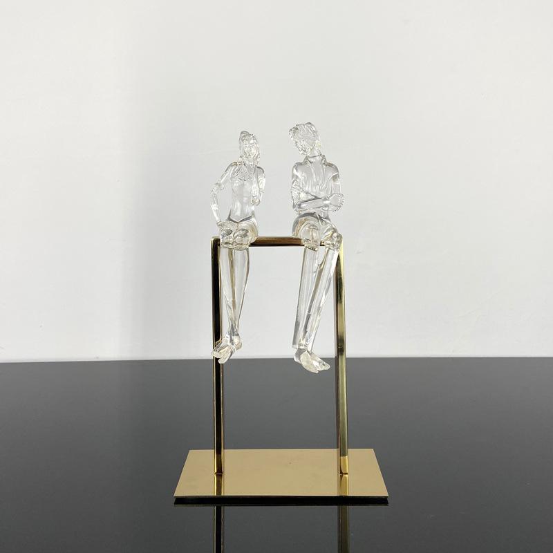 

Современный и простой новый китайский стиль смолы детские возлюбленные украшения кабинет гостиная ТВ станция книжный шкаф модные легкие украшения