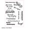 Greeting Words Clear Silicone Stamp Blessing Words Silicone Stamp for Card Making Scrapbooking Photo Album Journal