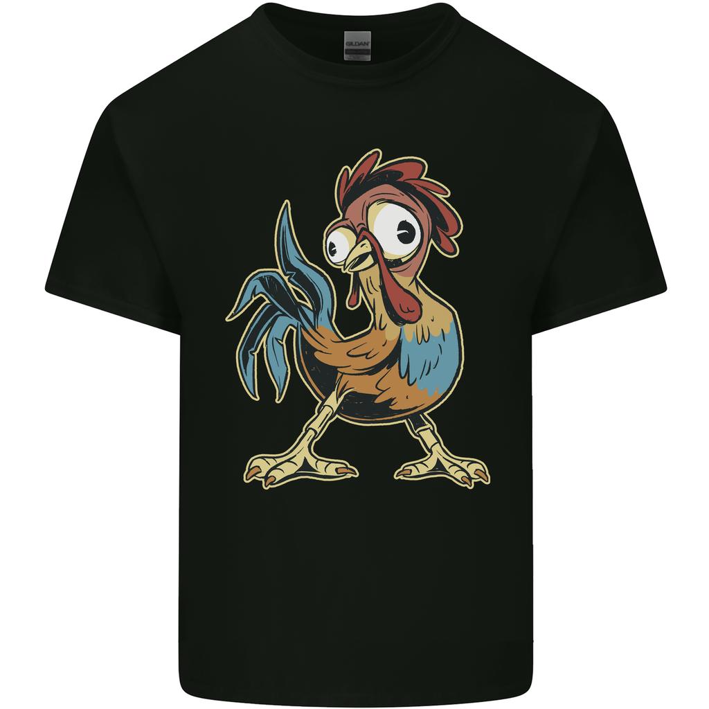 A Funky Rooster Farm Animals Chicken Unisexs Light Cotton Tshirt