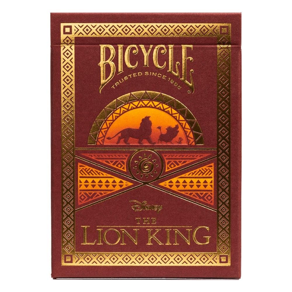 Tenyo Disney Bicycle Playing Lion Poker Size x Ages 6 and Up Cards, King, (6.3cm 8.8cm),