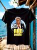 LOS Rod Stewart 2025 Tour Shirt - Schwarzes Unisex-T-Shirt mit "One Last Time" Grafik