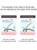 1 Pcs 4D Roller Face-lift Wrinkle Silver Y Shape Roller Facial Eye Neck Muscle Relaxation Slimming Massager Relaxation Tools