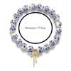 Blue And White Porcelain Bead Women's Necklace And Bracelet Set, Fashionable And Exquisite Accessory Gift